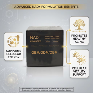 Cápsulas de Complejo Nutricional CoQ10 NAD+ ODM, Apoyan el Equilibrio Diario del Cuerpo, Mejoran la Producción de Energía, Salud de la Piel y el Cuerpo - Product Image 3