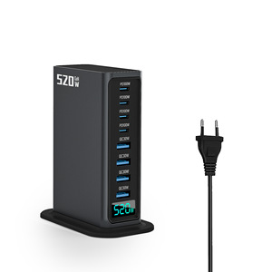 520W GaN PD+QC Fast <b>Charging</b> 4USB 4Type C Port Charger Station for Laptop for Apple for iPhone Power Charger <b>Adapter</b> - Product Image 1
