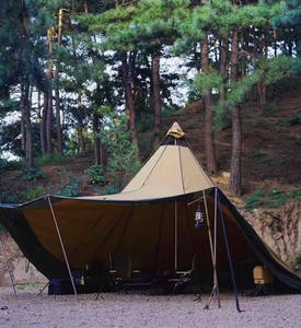 Tente <span class=keywords><strong>tipi</strong></span> de camping indienne en toile Oxford imperméable résistante aux UV pour l'extérieur, pour les fêtes et les mariages - Product Image 3