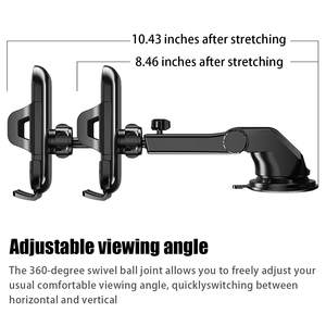 ที่วางโทรศัพท์ใน<span class=keywords><strong>รถ</strong></span>ยนต์แท่นวางโทรศัพท์คาร์บอนไฟเบอร์สำหรับช่องระบายอากาศและแดชบอร์ดแฮนด์ฟรีที่ดูดแขนยาวและคลิประบาย - Product Image 2