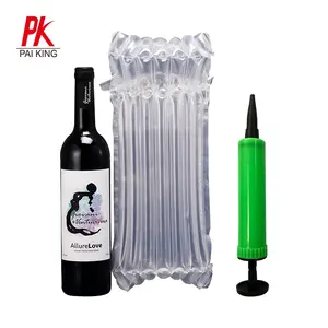 Resistência Ao choque transporte protector PE/PA Material almofada da bolha wrap garrafa de vinho embalagem saco coluna de ar