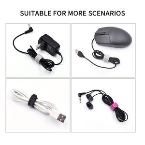 Amostras grátis Reutilizáveis em forma de P <span class=keywords><strong>Hook</strong></span> <span class=keywords><strong>and</strong></span> <span class=keywords><strong>Loop</strong></span> Cable Ties Double-side Ties Strap Nylon Self-Adhesive Cable Ties para Office - Product Image 5