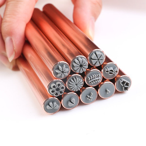 طابعة ختم الأظافر ثلاثية الأبعاد تصنعها بنفسك 6/10/قطعة أدوات ختم أنماط فراشة أظافر زهور مجموعة أدوات قلم ختم - Product Image 2