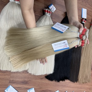 Articles les plus vendus Extensions de cheveux en vrac 100% cheveux vietnamiens bruts soyeux et lisses couleurs personnalisées prêts à la livraison en gros - Product Image 2