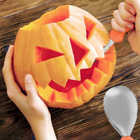 Halloween Roestvrijstalen Pompoensnijwerkset Professionele Pompoensnijmesset Met Draagbare Draagtas