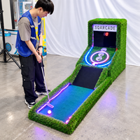 Machine de jeu de golf à balles roulantes LED avec affichage numérique du score, défi interactif pour événements, location, fêtes et centres de divertissement