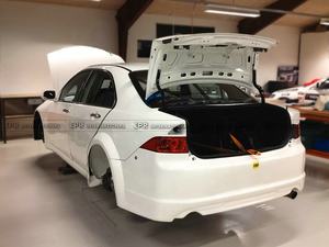 Pare-chocs arrière large de qualité supérieure pour Honda Accord CL7 WTCC Type 2005-2008 (Facelift) en fibre de verre - Product Image 2