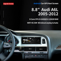 8.8 pouces Android autoradio tablette pour Audi A6 C6 2005-2009 WIFI Carplay BT GPS Navi stéréo lecteur multimédia écran