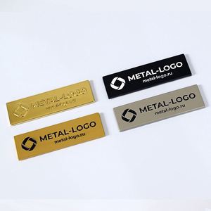 Plaque signalétique métallique personnalisée avec logo 3D gravé, conception d'usine, vente chaude - Product Image 3