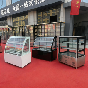 Vitrine Réfrigérée Commerciale à Angle Droit pour Gâteaux, avec Vitre Anti-Buée et Réglable, pour Boulangerie - Product Image 6