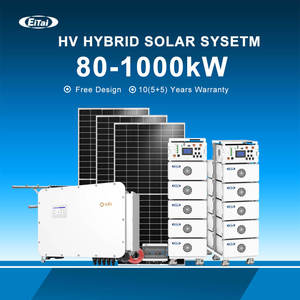 Système d'énergie solaire hybride triphasé haute tension 125 kW 150 kW 200 kW, 100 <span class=keywords><strong>kVA</strong></span> 125 <span class=keywords><strong>kVA</strong></span>, pour usage commercial et industriel, fabriqué en usine OEM - Product Image 1