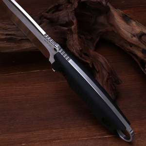 มีดใบตายแบบยุทธวิธีสำหรับกิจกรรมกลางแจ้ง ใบมีดสแตนเลส ด้ามจับพลาสติกวิศวกรรม สำหรับตั้งแคมป์ ล่าสัตว์ งาน DIY เกรด OEM - Product Image 2