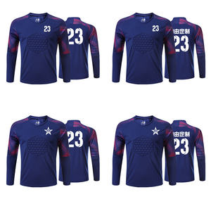 Camiseta de fútbol para adultos y niños con logotipo personalizado, camiseta de <span class=keywords><strong>portero</strong></span>, traje de fútbol de entrenamiento de <span class=keywords><strong>portero</strong></span> de manga larga - Product Image 5