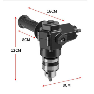 Adaptador de taladro multifuncional de 90 grados para taladro eléctrico, convertidor de brocas de impacto de acero al carbono - Product Image 2