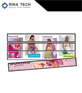 37.6 pouces en gros publicité personnalisable ultra large bord d'étagère affichage numérique écran tactile barre extensible panneau LCD par Rina Tech - Product Image 2