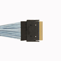 Câbles de stockage de données SlimSAS SFF-8654 74pin 8i Cable 24Gbps PCI-E 5.0 Slimline Series Support SAS 4.0 24G et PCIe Gen 4.0 signal