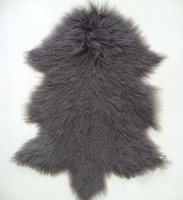 Tapis en fourrure de mouton tibétain véritable, durable, naturel, à poils longs et bouclés, coussin en fourrure d'agneau, blanc/noir/beige/rose, tapis en fourrure de Mongolie sur mesure
