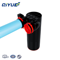 Connecteur de tuyau d'air PE de type douille, à double canal, pour conduit d'air frais CVC, 90 mm, raccord de ventilation, vente chaude