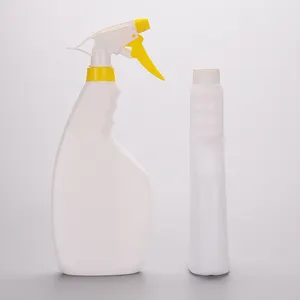 空の詳細製品はHDPE500ml白色洗剤を使用耐薬品性スプレーパッケージクリーニングプラスチックトリガースプレーボトル
