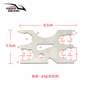 Juego de Destornilladores Multifuncionales de Acero Inoxidable para Tarjetas de Crédito, Herramienta de Reparación de Equipo de Buceo TL-914 KEEP DIVING, Garantía de Grado - Product Image 5