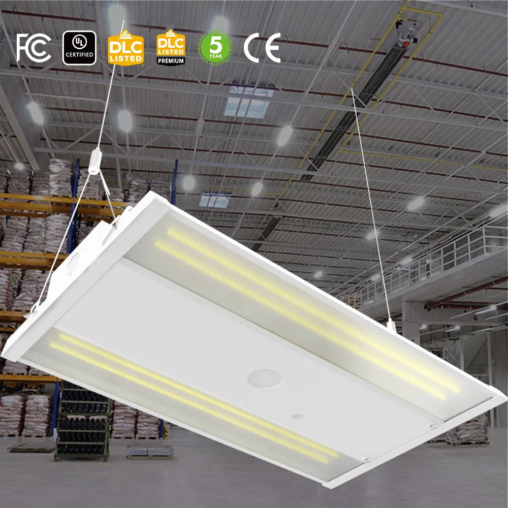 New Arrival DLC ETL Power Selectable Dimmable Large Luminous Areapendant Linear LED High Bays Light