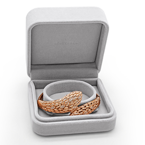 Jewelry Package Wedding DIY Engagement <b>Coupling</b> <b>Ring</b> Box Custom Logo Gift Box - Product Image 3