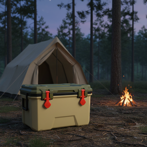 Factory Custom Wholesale Eco-Friendly Reusable Outdoor Portable Rolling Wheeled 20 Days Ice Retention Hard Rotomolded <strong>Cooler</strong> <strong>Box</strong> - Product Image 2