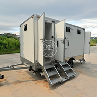 Toilettes Cabine Remorque Portable Toilettes Publiques Remorque Salle De Bains Toilettes Avec Seau D'égout Et Seau Propre