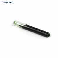 Microchip RFID basse fréquence implantable pour animaux de compagnie EM4305 EL8243, puce d'identification électronique passive en lecture/écriture ISO 11784/11785 pour chat et chien