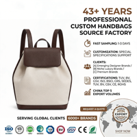 Sac à dos en cuir PU souple crème, de luxe, personnalisé, minimaliste, structuré en forme de larme, sac de voyage pour femme, designer, OEM personnalisé