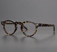 Mazzucchelli lunettes de soleil de qualité faites à la main en acétate rond montures de lunettes rétro diamant forme de visage pour lunettes de lecture unisexe