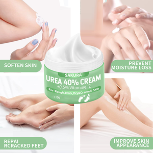 Crème à 40% d'<span class=keywords><strong>urée</strong></span> avec 0,5% <span class=keywords><strong>de</strong></span> vitamine E, crème réparatrice hydratante intensive pour les pieds secs, rugueux et gercés - Product Image 4