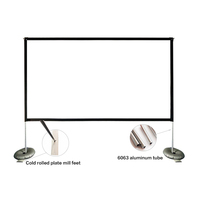 [Pli rapide + OEM] WUPRO 4K 100 "16:9 écran de projecteur à pli rapide écran de Projection Simple extérieur avec support imagerie double face
