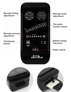 Masajeador de Ondas de Aire Portátil Inteligente Gris 220V 50Hz para Rehabilitación de Piernas, Equipo de Fisioterapia con Certificación CE ISO - Product Image 6