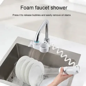 Robinet d'extension de cuisine à domicile lave-vaisselle mains libres laver les taches d'huile douche en mousse à eau anti-éclaboussures - Product Image 2