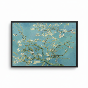Van Gogh Almond Tree Blossoming Branches Canvas Print - Floral Elegance,<b>BLACK</b> <b>FRAMED</b> CANVAS - Product Image 2