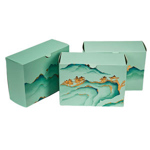 Caja de regalo de cartón de papel de comida congelada ecológica personalizada de China, papel de aluminio dorado impreso, envío gratis, caja de embalaje Skincard - Product Image 3