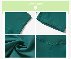 Nouveau haut solide Yoga Shorts femmes sens nu pas d'embarras ligne serré sport été Fitness Yoga costume - Product Image 6