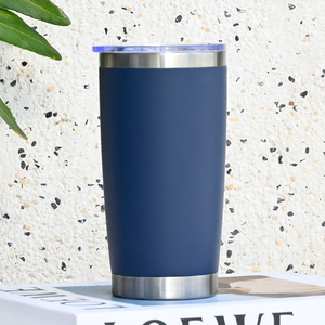 Personalized 20oz Vacuum Insulated Travel Mug Stainless Steel Tumbler <b>with</b> <b>Straw</b> for Gift Shop - Product Image 1