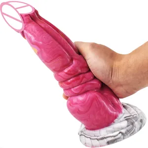 Juguete Sexual de Silicona FAAK de 9'' con Forma de Animal de Fantasía, Consolador Monstruoso, Juguete Sexual para Adultos de Color Sangriento, Masajeador de Punto G para Mujeres - Product Image 1