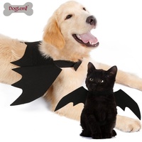 Vente en gros feutre solide Halloween chauve-souris homme chien Cosplay hiver saison chien Costumes avec ailes de chauve-souris pour chats accessoire chapeau