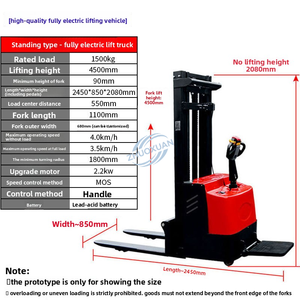 Chariot élévateur électrique automatique de 1,5 tonne avec palan à chaîne pour les industries de la vente au détail et de l'exploitation minière - Product Image 6