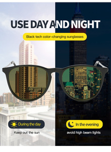 Lunettes <span class=keywords><strong>de</strong></span> <span class=keywords><strong>soleil</strong></span> photochromiques changeant <span class=keywords><strong>de</strong></span> couleur au <span class=keywords><strong>soleil</strong></span>, polarisées TAC, UV400, anti-éblouissement, vision nocturne, lunettes <span class=keywords><strong>de</strong></span> conduite, lunettes <span class=keywords><strong>de</strong></span> <span class=keywords><strong>soleil</strong></span> pour conducteur - Product Image 5