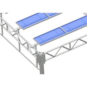 Système de montage au sol pour panneaux solaires photovoltaïques agricoles en acier galvanisé à chaud, garantie 25 ans, haute résistance au vent - Product Image 2