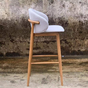 Lot de 4 chaises de bar modernes en <span class=keywords><strong>bois</strong></span> pour restaurant, meubles de salle à manger, tabouret de cuisine, tabourets de comptoir en <span class=keywords><strong>bois</strong></span> de luxe <span class=keywords><strong>Wishbone</strong></span> - Product Image 2