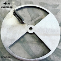 OEM 1/4 pouce en acier robuste, régulateur de tirage à roue à aubes pour fumoir BBQ et ventilation offset, service de fabrication sur mesure par découpe laser