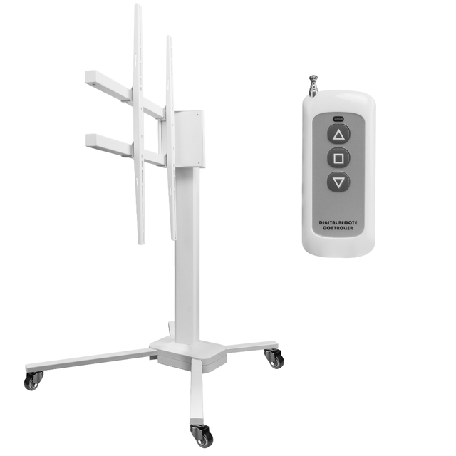 Motorized Height Adjustable Stand for LED Red Light Therapy Panel Heavy Duty Medical-Grade Aluminum Rolling Floor Stand Lockable