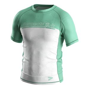 Camiseta de compresión de manga corta con patrón samurái antiguo para entrenamiento de MMA, running, grappling y uso diario, sin necesidad de Gi, al por mayor. - Product Image 1