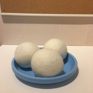 White 100% Handmade New Zealand <b>Wool</b> <b>Ball</b> Eco-Friendly Organic <b>Wool</b> Felt <b>Balls</b> Washing Machine Laundry Clean <b>Wool</b> Dryer <b>Ball</b> - Product Image 2