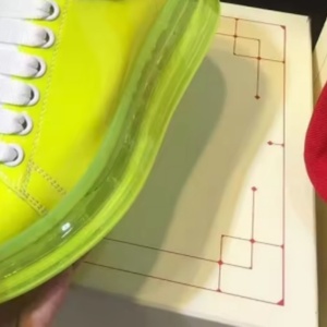 Nouvelles chaussures de marche 2026 à semelle en cuir vert fluorescent, design de marque luxueux, chaussures d'extérieur et décontractées - Product Image 2